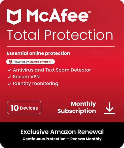 mcafee renewal price|McAfee Total Protection .